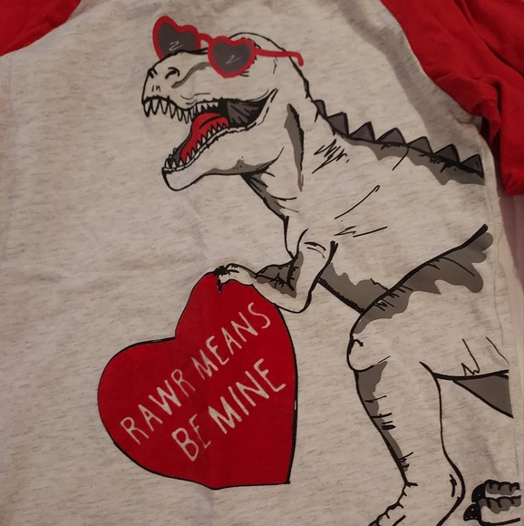 Lot of 3 (THREE) Toddler Boy Long Sleeve Valentine's Day Shirts in Size 2T - Picture 3 of 13